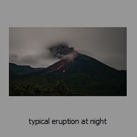 typical eruption at night